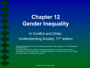 Chapter 12 Gender Inequality