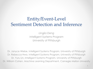 PowerPoint Presentation - University of Pittsburgh