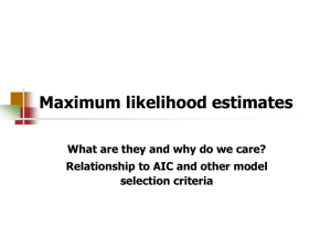 Maximum estimates