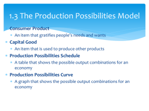 The Production Possibilities Model.PPT