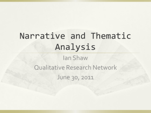 2011-06-30 Ian Shaw Thematic Analysis powerpoint (MS