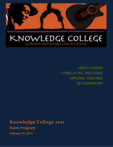 Knowledge College 2011 Organizers