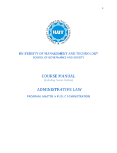 administrative law