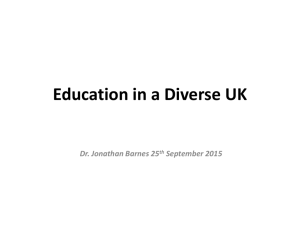 Education in a Diverse UK