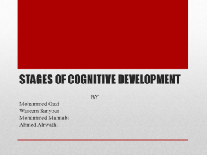 STAGES OF COGNITIVE DEVELOPMENT