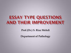 Essay Type Questions and Their Improvement [PPT]