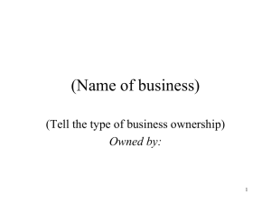 Name of business