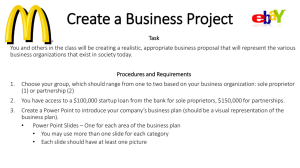 Create a Business Project