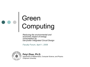 Sustainable Computing