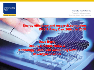 Energy efficiency and research computing