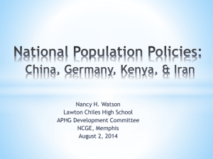 Population Policies