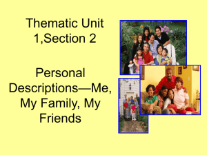 Thematic Unit 1,Section 2