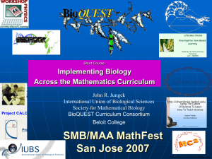 Mathematical biology education and a response to NRC's Bio 2010