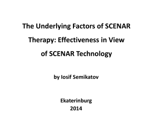 Iosif Semikatov, MD_The Underlying Factors of SCENAR