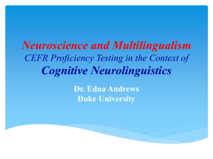 Neuroscience and Multilingualism