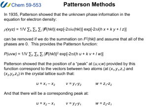 Patterson Methods