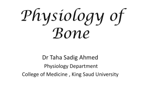 Bone Physiology - Dr Taha Slide (2012).