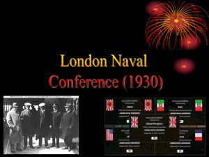 London Naval conference and geneva - learning