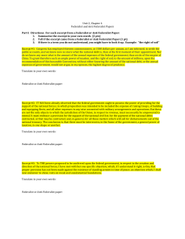 English Essays Final Assignment For Federalist Anti Federalist Papers Thesis Of An Essay also English Essays Forming A New Government How To Write A College Essay Paper