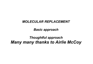 Introduction to Molecular Replacement