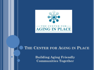 Building Aging Friendly Communities Together