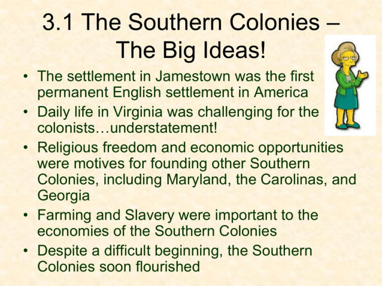 information-and-facts-about-the-southern-colonies