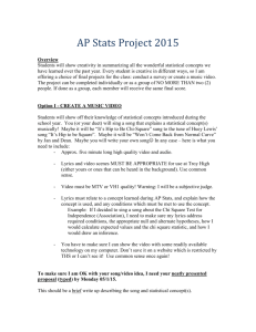 AP Statistics - Final Project - The Math Class of Mrs. Loucks