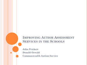 Improving Autism Assessment Services in the Schools