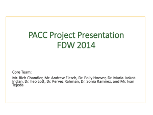 PACC Process Phase I