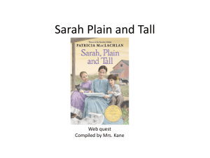Sarah Plain and Tall
