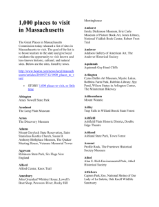 1000 Places to Visit in Massachusetts