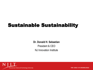 NJIT, Innovating Sustainable Systems – Donald Sebastian