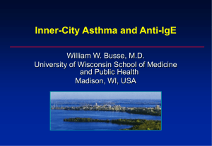 Inner-City Asthma and Anti-IgE