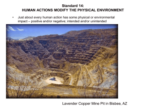 standard 14 - Human Impact on Environment