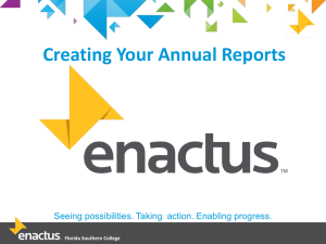 Creating Your Annual Reports - Portal