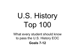 Top 50 for American II - Duplin County Schools