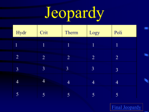 Jeopardy - vocabularygrade6