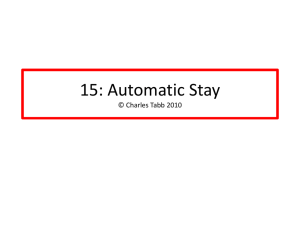 Class 17: Automatic Stay