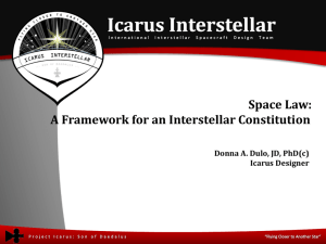 Space Law: A Framework for an Interstellar Constitution