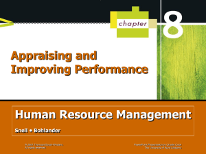 Performance Appraisal Programs