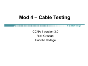Mod 4 – Cable Testing