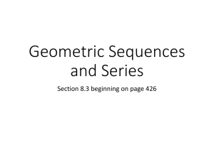 8.3: Geometric Sequences and Series