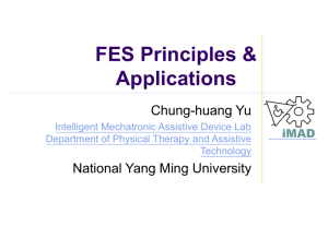 Functional Electrical Stimulation, principles & applications