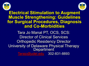 Electrical Stimulation for Muscle Strengthening