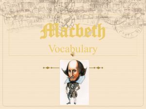Shakespeare Vocabulary: Lists 1-3
