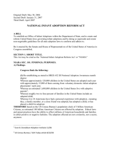 NIARA National Infant Adoption Reform Act