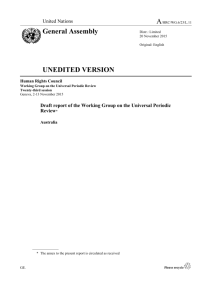 Draft Report of the Working Group - Attorney