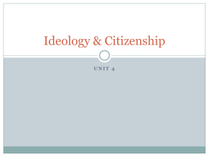 Ideology & Citizenship