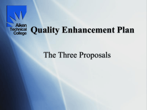QEP Proposal Aug 31 2009 - Aiken Technical College