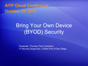 (BYOD) Security